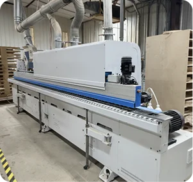 Quality inspection of wood ceiling panels at Penner manufacturing