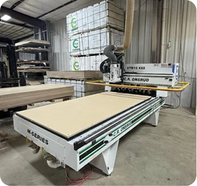 Penner Architectural manufacturing floor with precision equipment