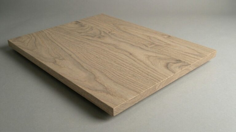 Flat wood ceiling panels