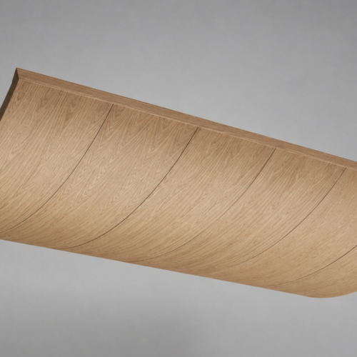 Camby curved reflector wood ceiling panel