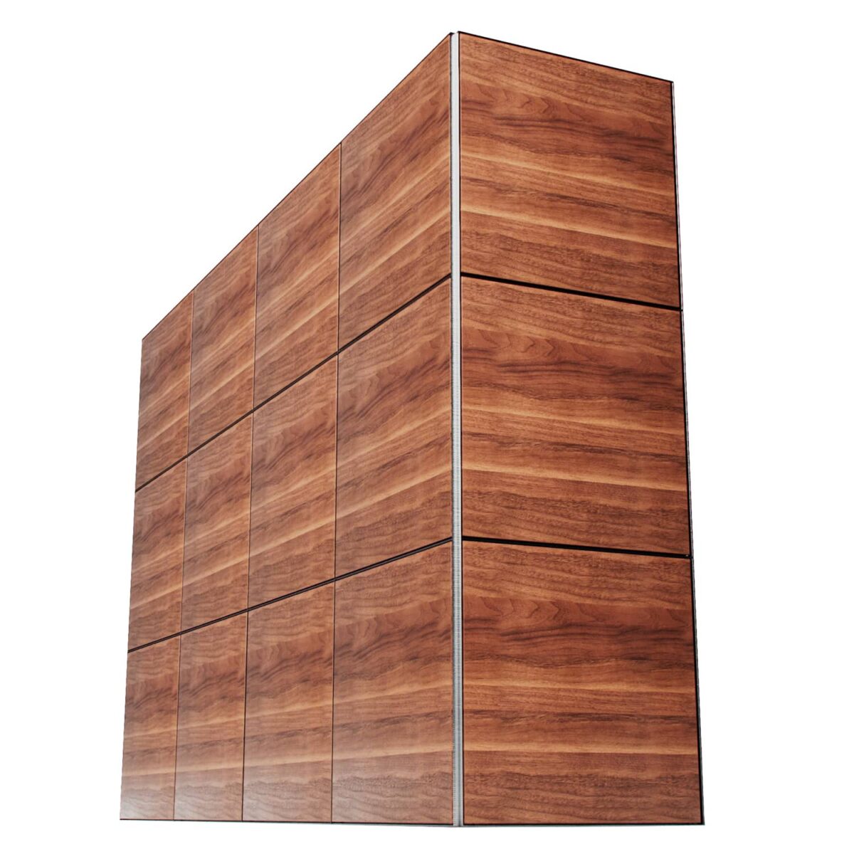 Sound Barrier wood wall panel system with reveals