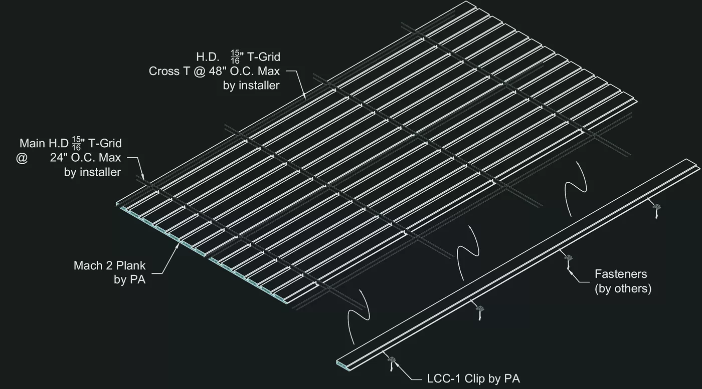Isometric Panel Installation drawing from the Mach 2-SW-375-C submittal